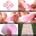 Miniatyrbilde 3 av 5: 3000 stk lyse rosa roseblader, kunstige blader, si