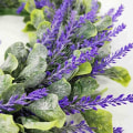 Miniatyrbild 4 av 5: Konstgjord lavendelblomkrans Lavendeldekoration Dörrkrans