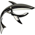 Miniatyrbillede 3 af 5: Shark Capo, toneklemme i zinklegering til akustisk, folk, elektrisk guitar