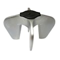 Miniatyrbillede 1 af 5: 3-delt klo-champagneflaskeåbner i stål, 7 x 7 x 6 cm