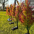 Miniatyrbillede 3 af 5: 2 stk. Solar Cypress Lys Juledekoration Lys Kryds-borde