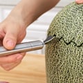 Miniatyrbillede 3 af 5: Rustfrit stål vandmelon frugt skåret dobbelt hoved pulp ske frui