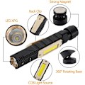 Miniatyrbillede 3 af 5: 1000 Lux genopladelig LED lommelygte, mini lommelygte (5 tilstande),