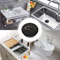 Miniatyrbild 4 av 5: Universal badpropp [2 stycken], handfatspropp med kulkedja, H