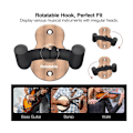 Miniatyrbild 4 av 5: 3-pack gitarrväggfäste, metallgitarrhängare, gitarrformad