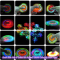 Pikkukuva 4 / 5: 2 kpl LED-valo Fidget Spinner - Kristallivihreä, Valo Fidget Sormi