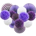 Miniatyrbilde 1 av 5: Mauve 14-pakks stoffhengere for fester, bryllup, bursdager, C