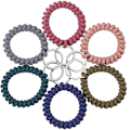 Miniatyrbild 1 av 4: 6-färgad handledsnyckelring i plast, fjäderformad spiralhandledsspole