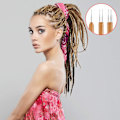 Miniatyrbillede 2 af 5: 5 stk. Dreadlocks-værktøj, herunder 3 stk. Dreadlocks-krog 1 krog 2 kroge 3 kroge Hårvævningsnål Hæklenål 2 stk. Hårlokningsværktøj til fletning (0,5 mm)