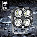 Miniatyrbilde 4 av 5: (2 STK) 7.6cm 3'' 40W LED Traktor Arbeidslys Hvit LED Spotlys 12V 24V Vanntett IP67 LED Tåkelys for 4x4 Bil Lastebil