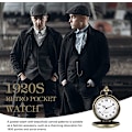 Pikkukuva 4 / 5: Vintage-taskukello, sileä kvartsi taskukello ketjulla Numera