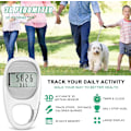 Miniatyrbillede 2 af 5: Digital skridttæller (tilfældig farve), bærbar fitness tracker