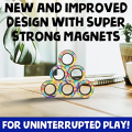 Miniatyrbillede 3 af 5: Magnetiske ringe legetøj, voksne magneter ring legetøj til angst lindring T
