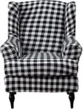 Wing Chair Betræk 2 Stykker Stretch Spandex Wingback Chai