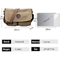 Pikkukuva 3 / 5: 10\" kangaskassi olkalaukku (unisex khaki), iPad-salkku, miehet/
