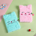 Miniatyrbillede 2 af 5: 2 stk. Fuzzy Plush notesbog med lås og nøgler Journal Cute R