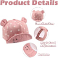 Miniatyrbild 4 av 5: Rosa-Polka Bomull Baby Cap 12 till 24 Månader för Flicka Pojke Barn Su