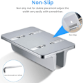 Miniatyrbilde 3 av 5: Sølv - Bærbar stativ, justerbart stativ i aluminium for MacBook Pro