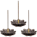 Miniatyrbillede 1 af 5: 3 stk. Retro Lotus Holder Messing Røgelseholder Lotus Stick Inc