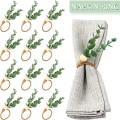 Miniatyrbild 2 av 5: (6 stycken) Vår påsk servettringar set rustik eukalyptus servett