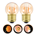 Miniatyrbillede 4 af 4: To E26 3W2200K gule led-pære filamentlamper Retro industr