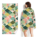 Miniatyrbilde 2 av 2: Badehåndkle - Polyester - 90X180cm (Flamingo)