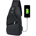 Pikkukuva 1 / 5: Miesten crossbody-salkku, rintalaukku USB-latauksella ja E
