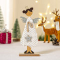 Miniatyrbillede 3 af 5: 2 stk. Tegneserie engel vinger træ julepynt Chris