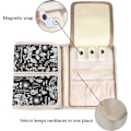 Miniatyrbillede 2 af 5: Rejse Smykkerulle Etui, Multifunktionel Organizer/Opbevaring til