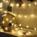 Miniatyrbillede 2 af 5: Farve-10m 80 lys-med blinkende batteri-Kreativ LED Snefnug