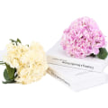 Miniatyrbillede 3 af 5: 2 Pakke Kunstige Silke Hortensia Blomster - Til Blomsterbuket, H