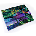 Miniatyrbillede 5 af 5: Blacklight Fantasy Forest Gobelin Trippy Svampe Gobelin