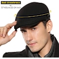 Miniatyrbilde 2 av 5: Hatt for menn, flat topp beret, justerbar flat topp hatt, høst, kort - S