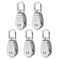 Swivel Single Pulley 5 stycken M15 Heavy Duty Rostfritt Stål Sing