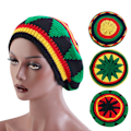 Miniatyrbillede 1 af 5: Håndhæklet jamaicansk reggae hat