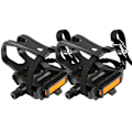 Miniatyrbillede 1 af 5: Cykelpedaler med clips og stropper, plastcykel