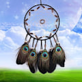 Miniatyrbilde 3 av 5: Fjærdreamcatcher Nett Håndnett Madmade Nett Håndnett Henge