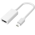 Mini dp til hdmi hun adapterkabel - hvit