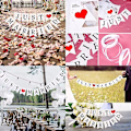 Pikkukuva 2 / 5: Hääbanneri \"just married\", hääkoristelu, Vintage ja r