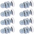 Miniatyrbillede 1 af 5: 8 stk. Holdbare Plast Dørruller Glidebane Rulle Badeværelse Glas Til Udskiftning Dele (20mm)
