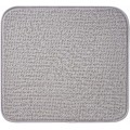 Miniatyrbilde 5 av 5: 2-pak mikrofiber tørkematte for oppvaskstativ, absorberende tørkematte for glass, tallerken og kopp 40cm x 46cm, grå stativ