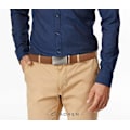 Miniatyrbillede 2 af 4: Mænds Rem, Klikspænderem til Kjole med 1 3/8\" Ægte Læder, Jeans B