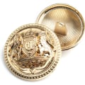 Miniatyrbilde 1 av 4: Pakke med 10 20 mm fasjonable dekorative metallknapper med blondemønster D