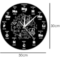 Miniatyrbillede 2 af 4: 12\" Periodisk Tabel Væg Ur Kemiske Symboler Digital Scien