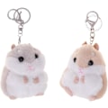 Pikkukuva 1 / 5: 2 kpl naisten plushihamsteri avaimenperä, söpö hamsteri avaimenperä