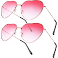 Miniatyrbillede 1 af 5: 2 par Hippie Specs Briller Hjerteformede Solbriller til Hippie F