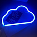 Miniatyrbild 4 av 5: Blå Neon LED Moln Skylt Ljus Dekor, Väggdekor för Jul,