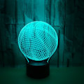 Miniatyrbilde 5 av 5: 3D illusjonslampe Basketball 3D kreativ illusjons skrivebordslampe