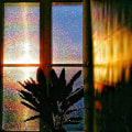 Miniatyrbilde 4 av 5: 3D vindusfilm (transparent - mosaikk, 45cm*1m) Regnbueeffekt dekorativ personvernfilm glass anti - UV elektrostatisk blackout film