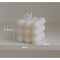 Miniatyrbild 2 av 5: Doftljus i Kubform - Vit - 4-pack